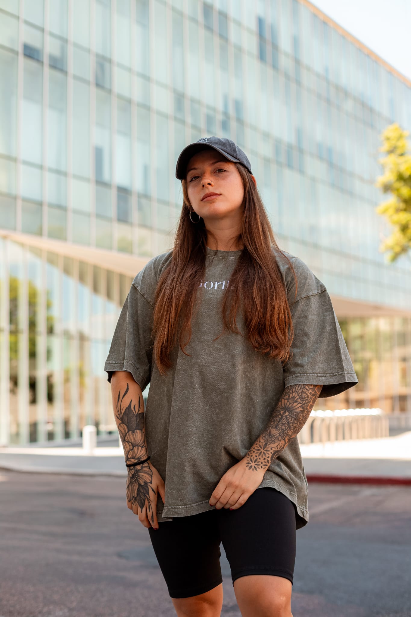 remera oversize verde