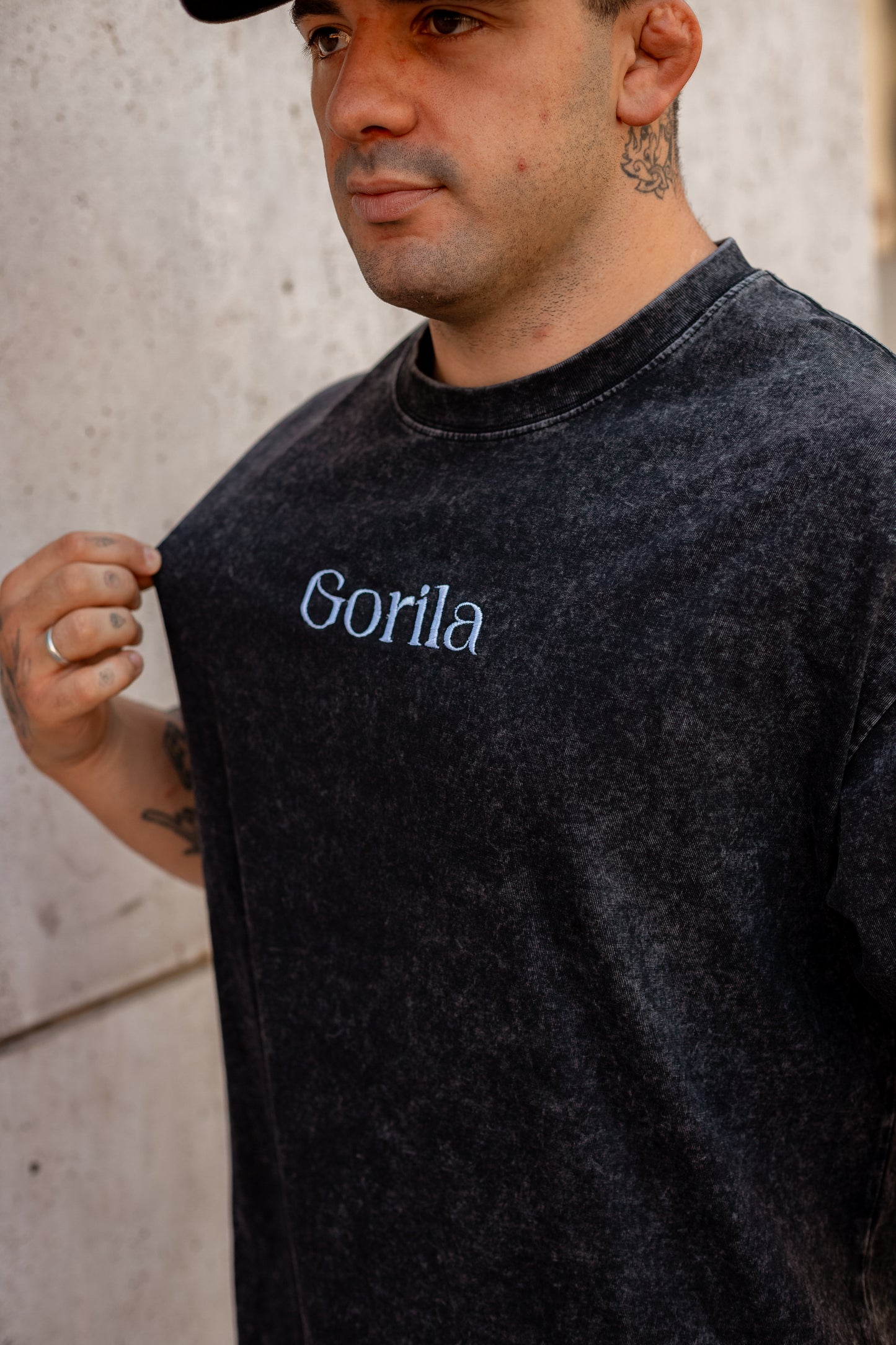 Remera oversize negra