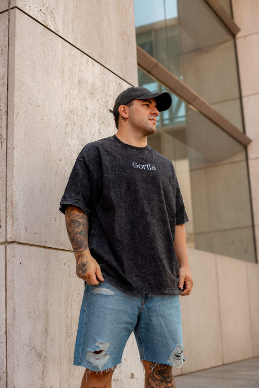 Remera oversize negra