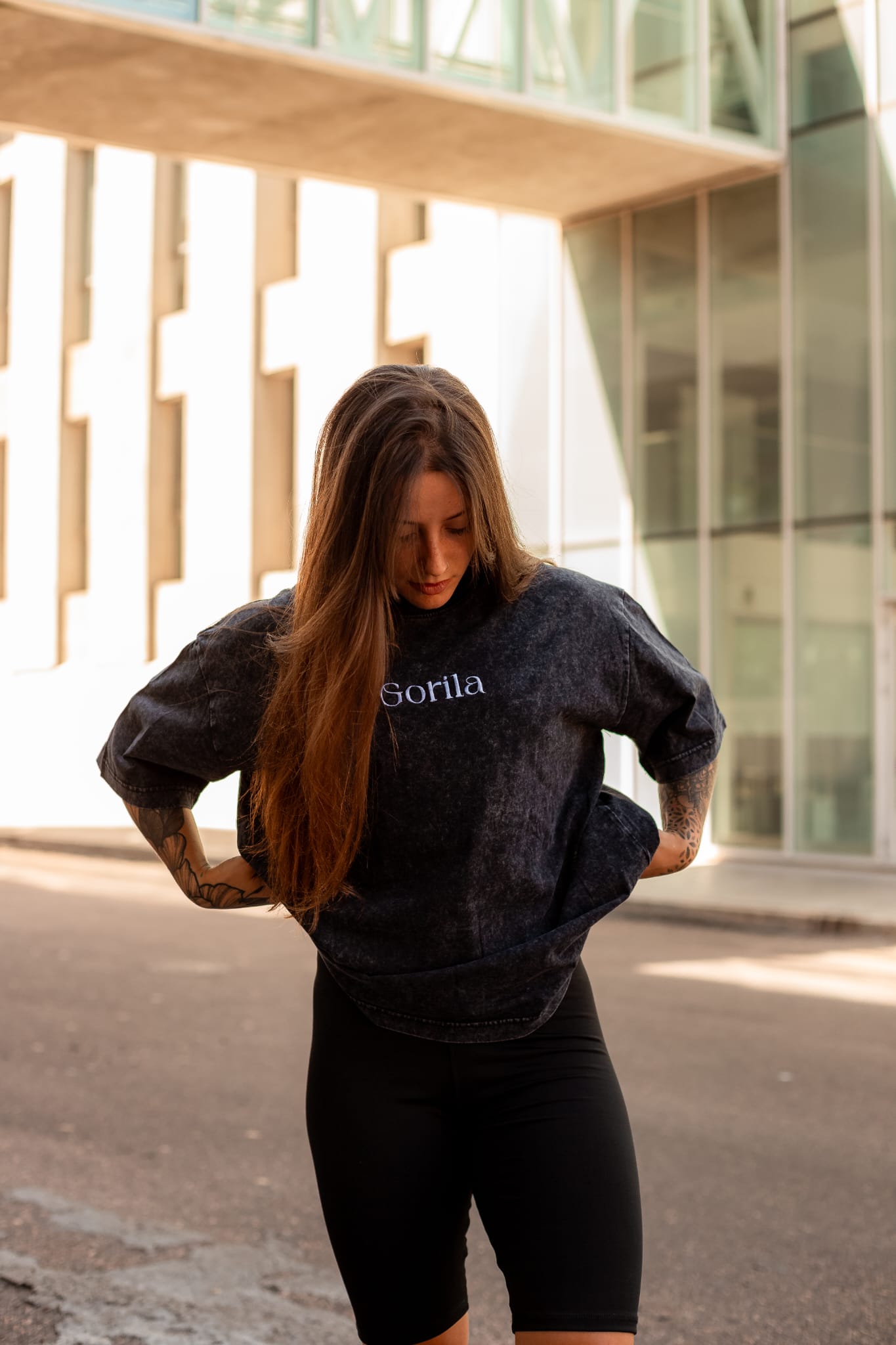 Remera oversize negra
